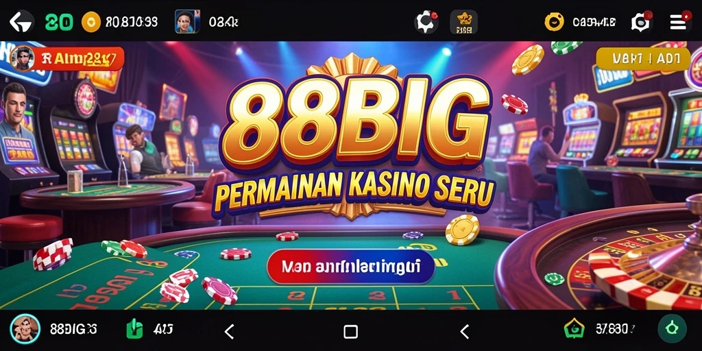 Tampilan gameplay seru di 88BIG dengan berbagai pilihan Kasino.