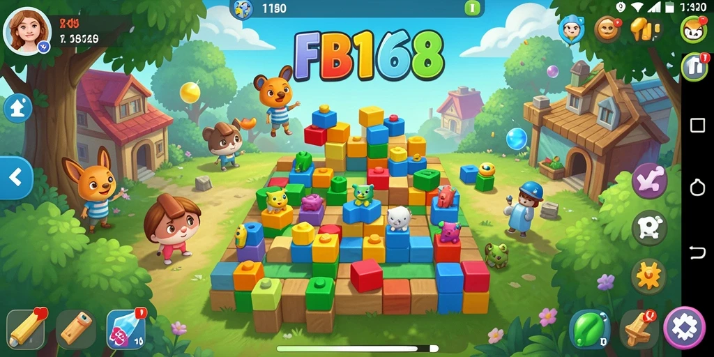 Screenshot utama FB168 menampilkan gameplay menantang dalam permainan Puzzle.