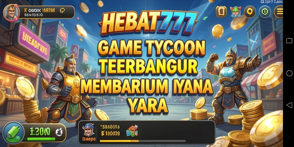 Tampilan screenshot utama HEBAT777 dengan gameplay Tycoon yang seru.