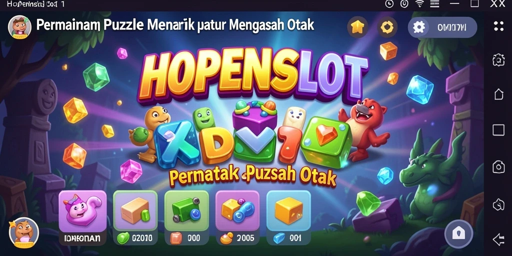 Tampilan gameplay HOPENGSLOT dengan tantangan puzzle yang menarik.