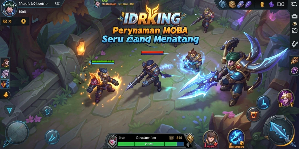 Tampilan gameplay seru di IDRKING dengan pertarungan tim yang dinamis.