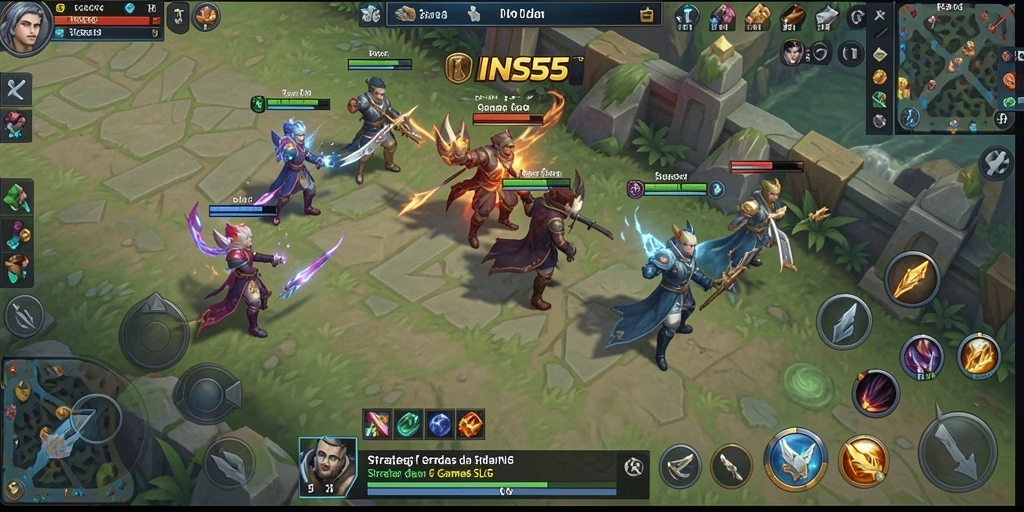 Tampilan gameplay INS55 yang menegangkan dan strategis.