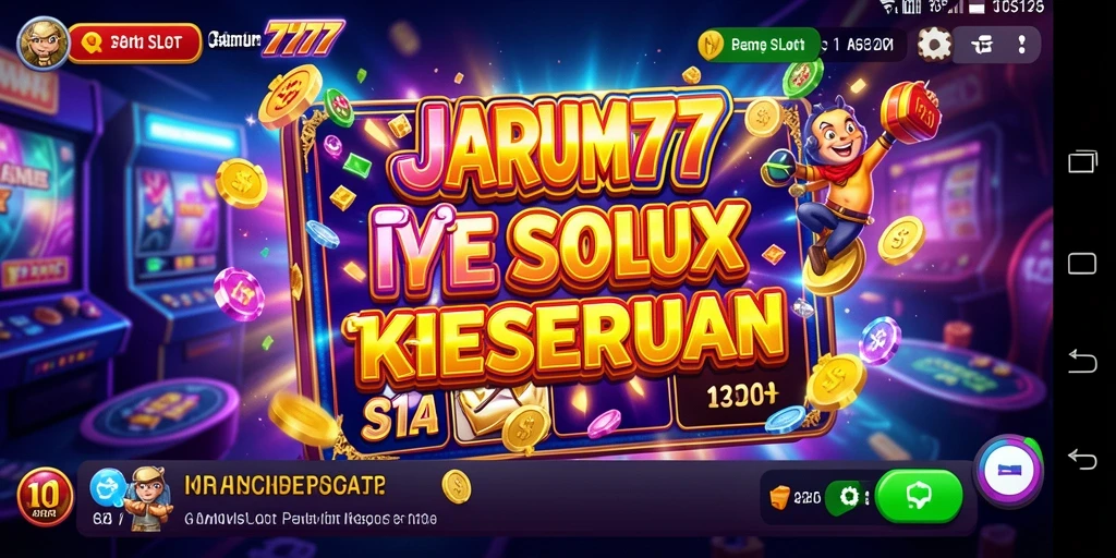 Tampilan gameplay JARUM77 yang menakjubkan di layar.