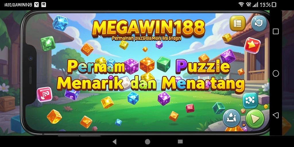 Screenshot gameplay MEGAWIN188 dengan tantangan puzzle yang menarik.