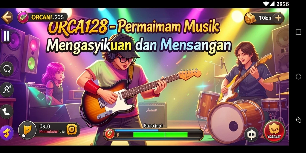 Tampilan menarik dari gameplay ORCA128 yang menyenangkan.