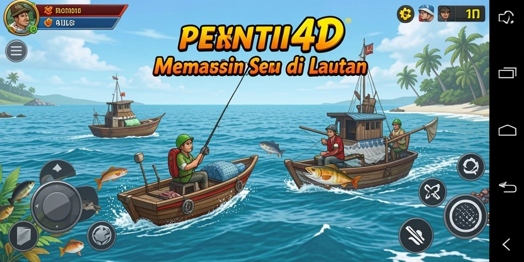 Tangkapan ikan yang besar dalam gameplay seru PENITI4D.