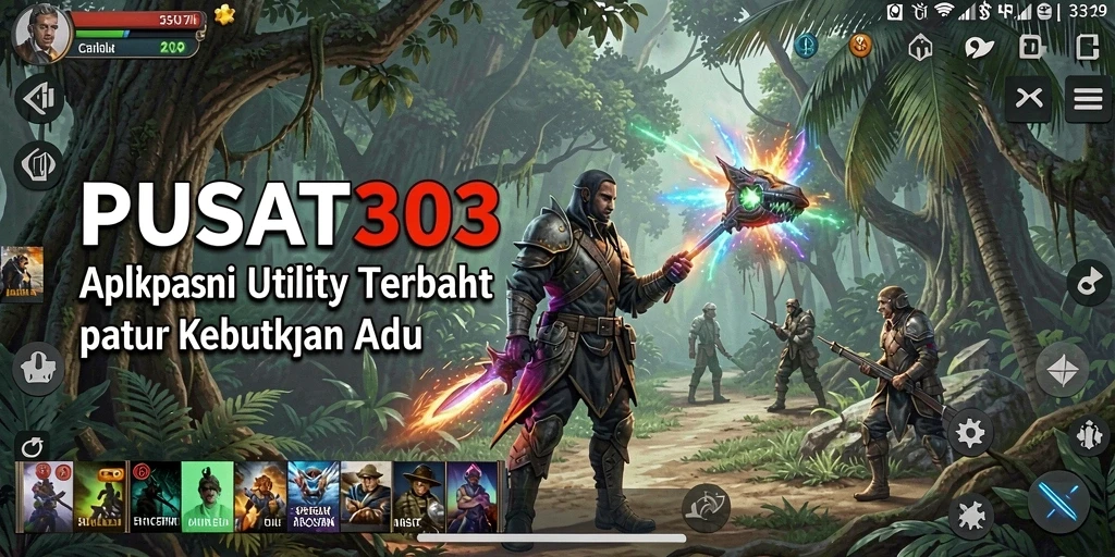 Screenshot PUSAT303 menampilkan antarmuka aplikasi yang intuitif dan fungsional.