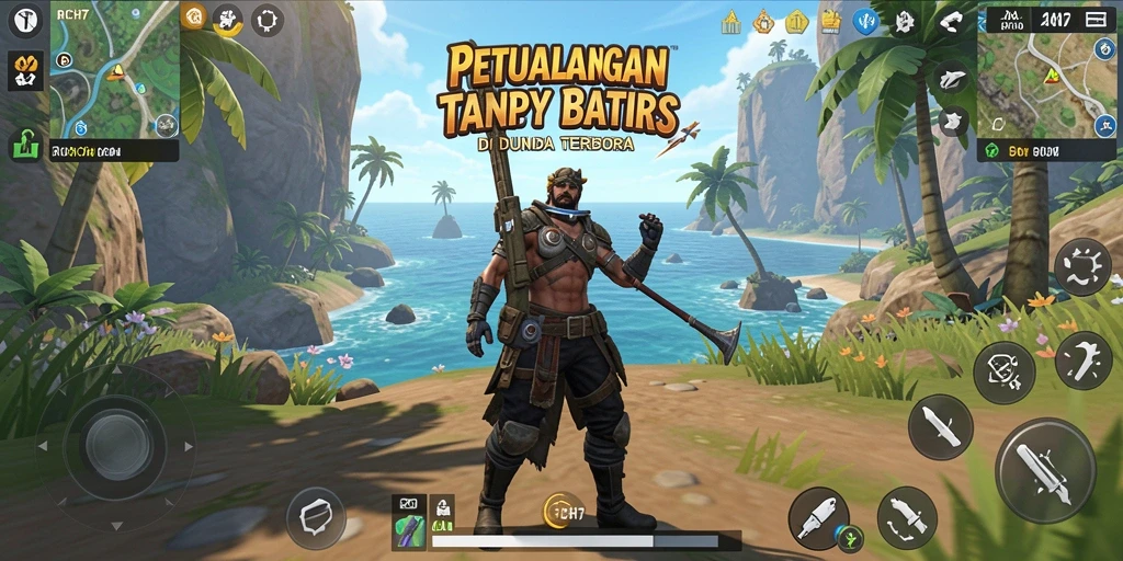 Tangkapan layar dari gameplay RICH7 yang penuh aksi dan eksplorasi.
