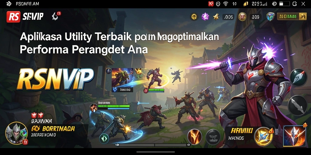 Tampilan screenshot RSNVIP menampilkan fitur pembersihan efisien untuk perangkat.