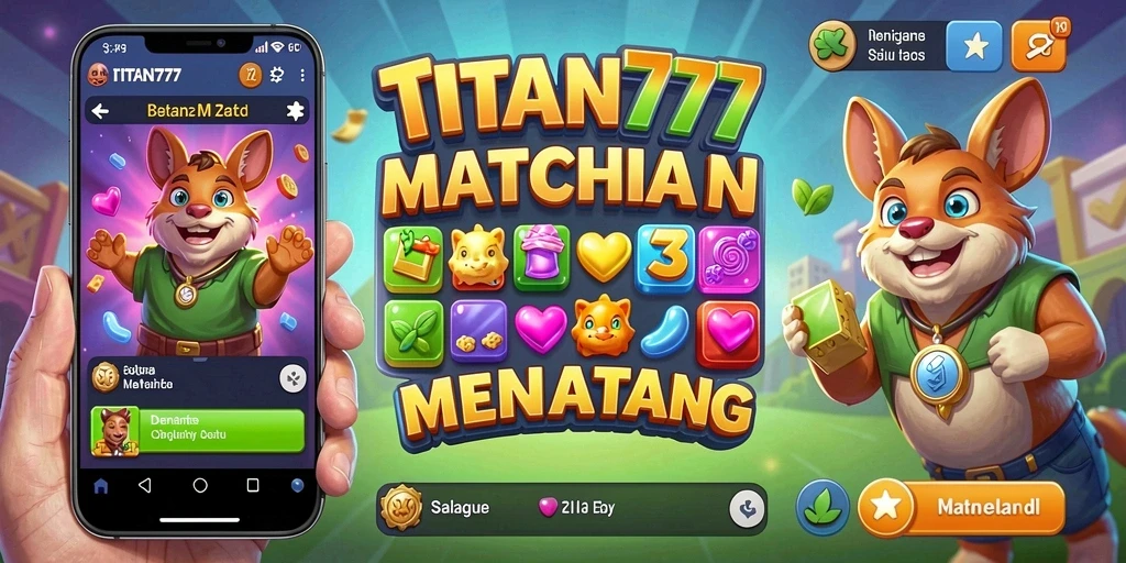 Tampilan gameplay seru dan menantang di TITAN777.