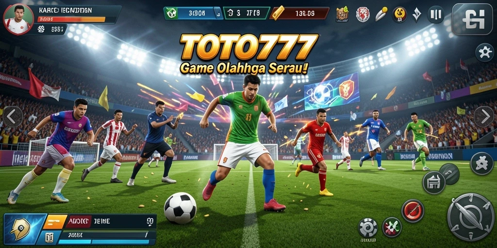 Tampilan gameplay TOTO777 menampilkan aksi olahraga yang mendebarkan.